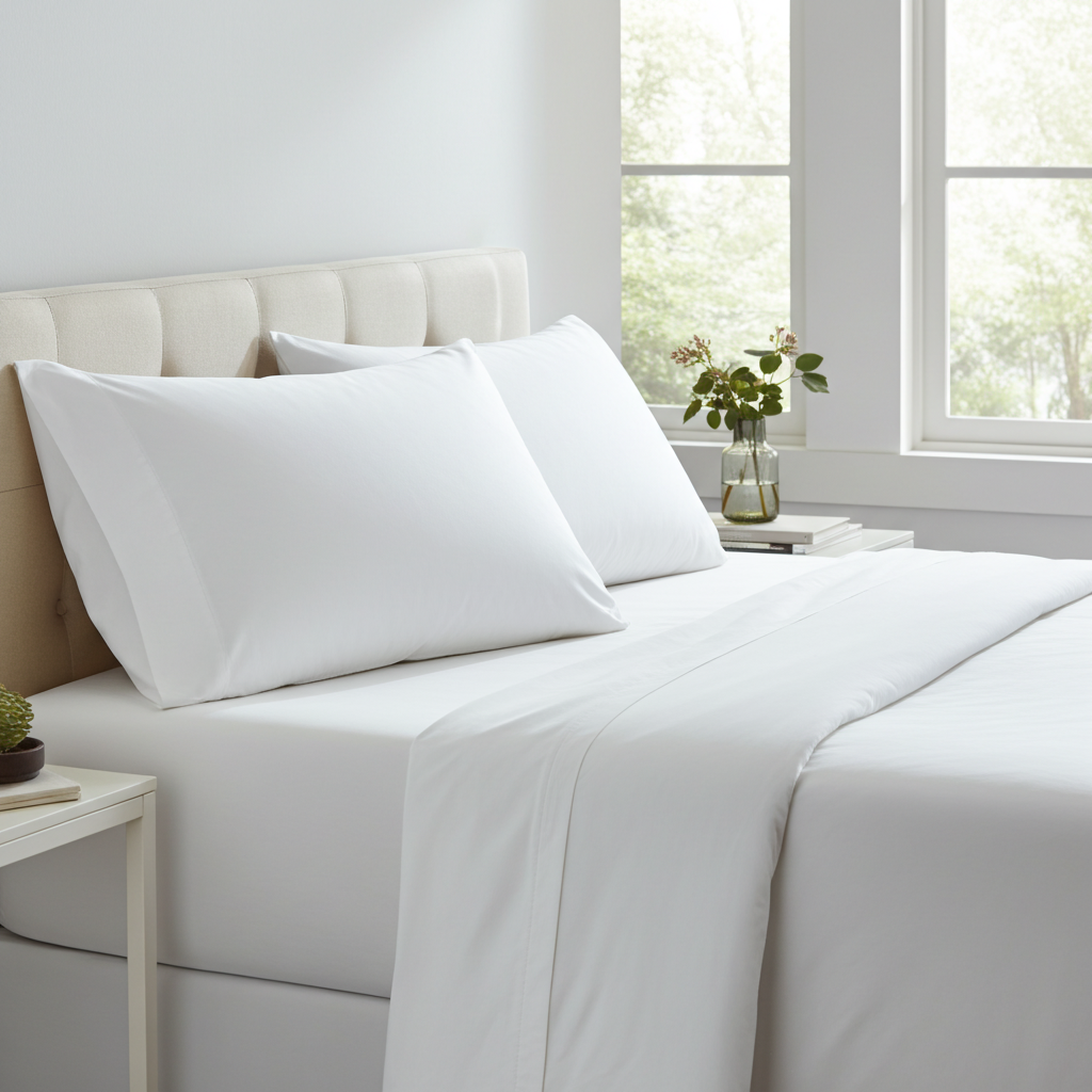 300 Thread Count Brushed Microfibre Pillowcases - Set of 2