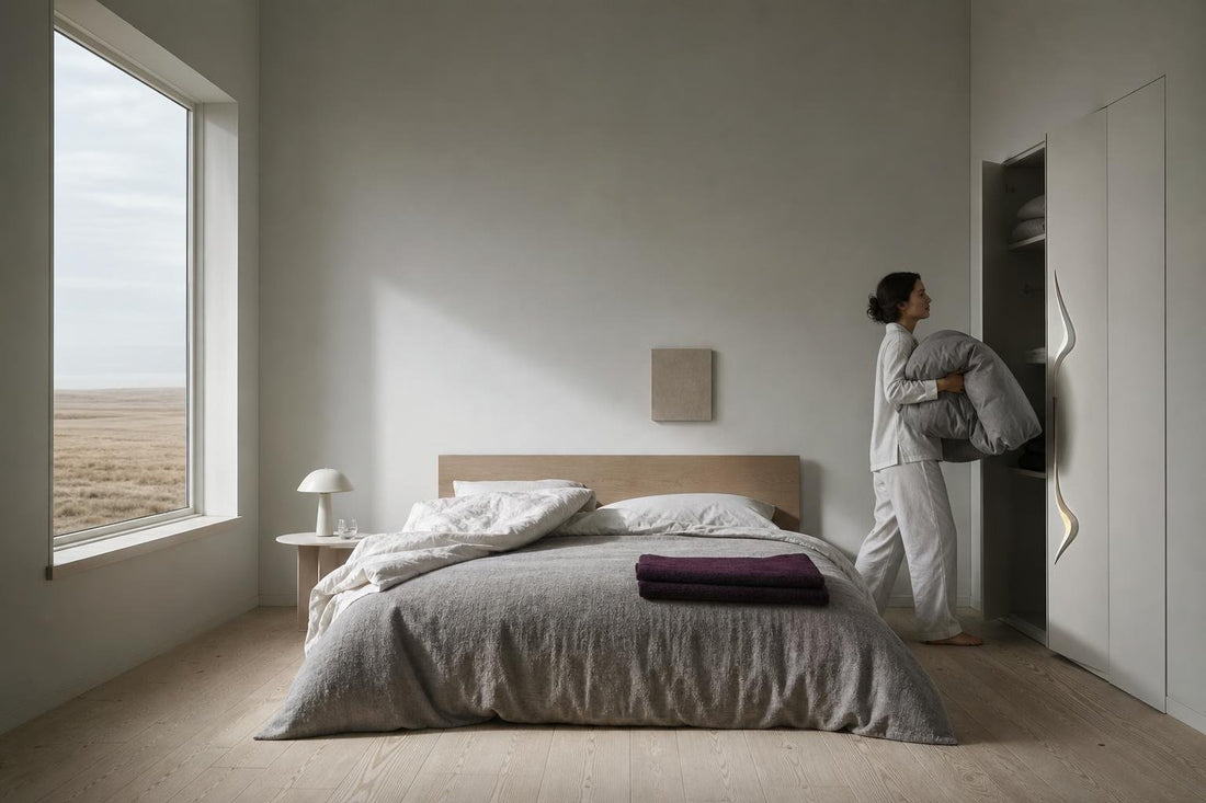 bedroom reset, pillow loft, sleep quality, duvet tog, autumn sleep, bedroom temperature, sleep hygiene, circadian rhythm
