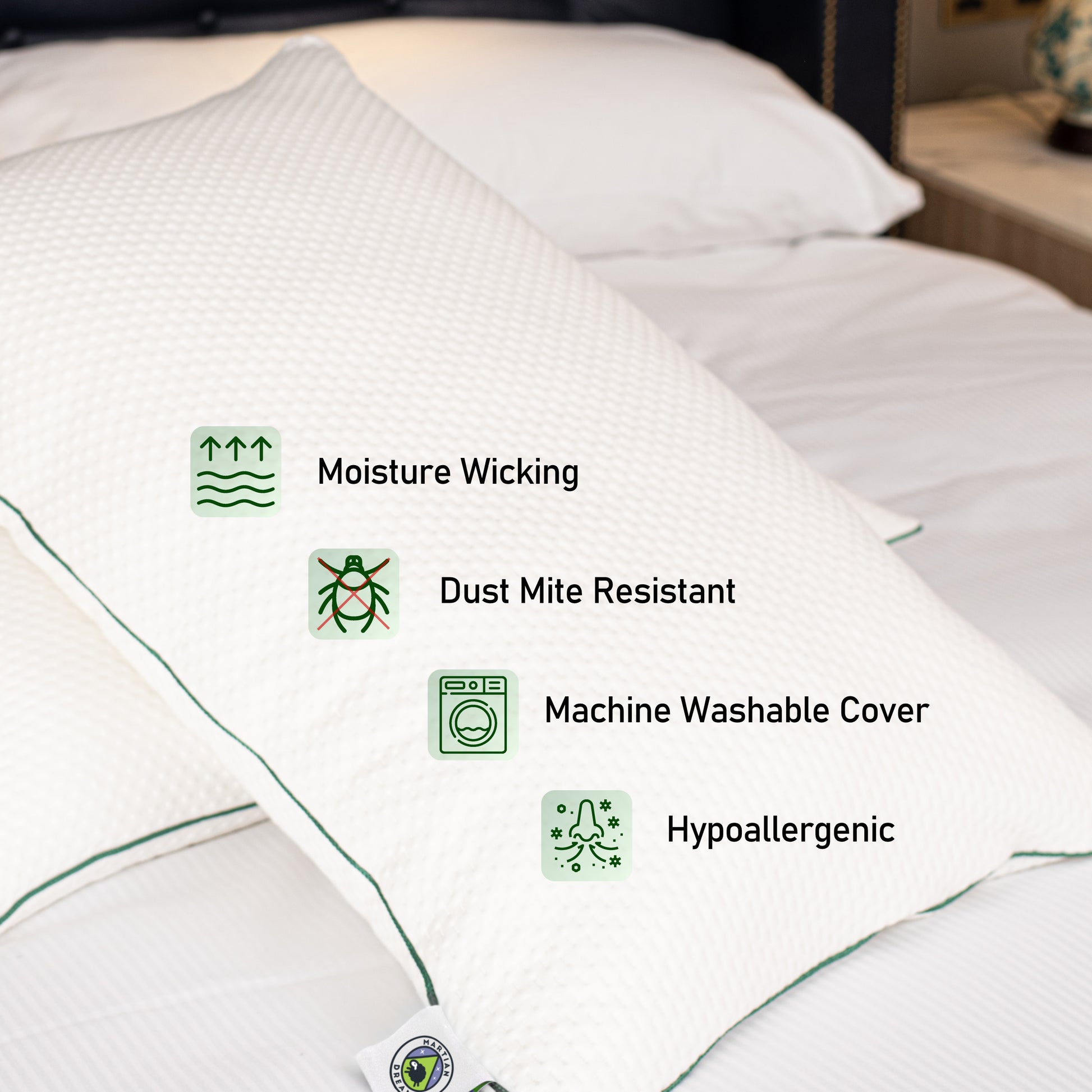 Martian Dreams cuscino ortopedico in memory foam triturato extra riempito - altezza regolabile - ipoallergenico - fodere morbide 280GSM in bambù, dimensioni 48x75cm Martian Dreams cuscino ortopedico in memory foam triturato extra riempito - altezza regolabile - ipoallergenico - fodere morbide 280GSM in bambù, dimensioni 48x75cm