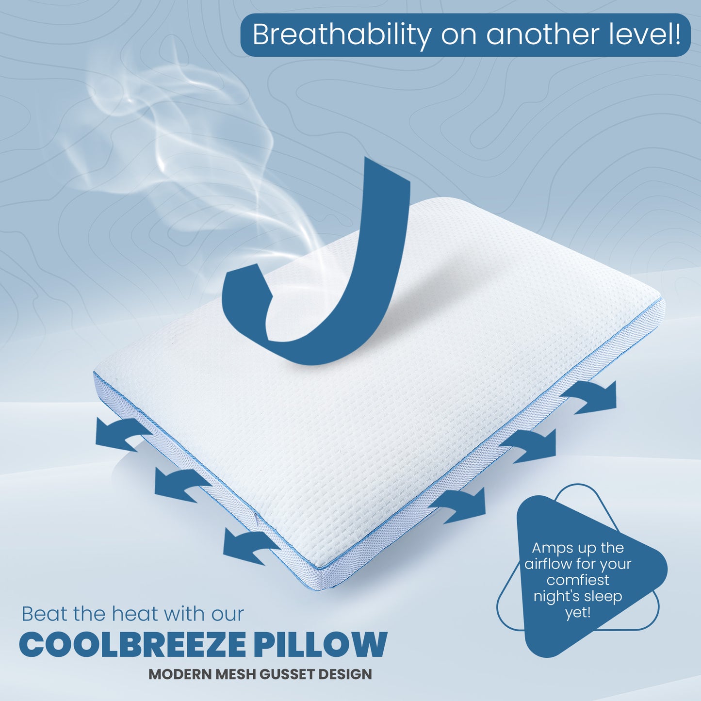 Coolbreeze Airflow Pillow - 1 Pack