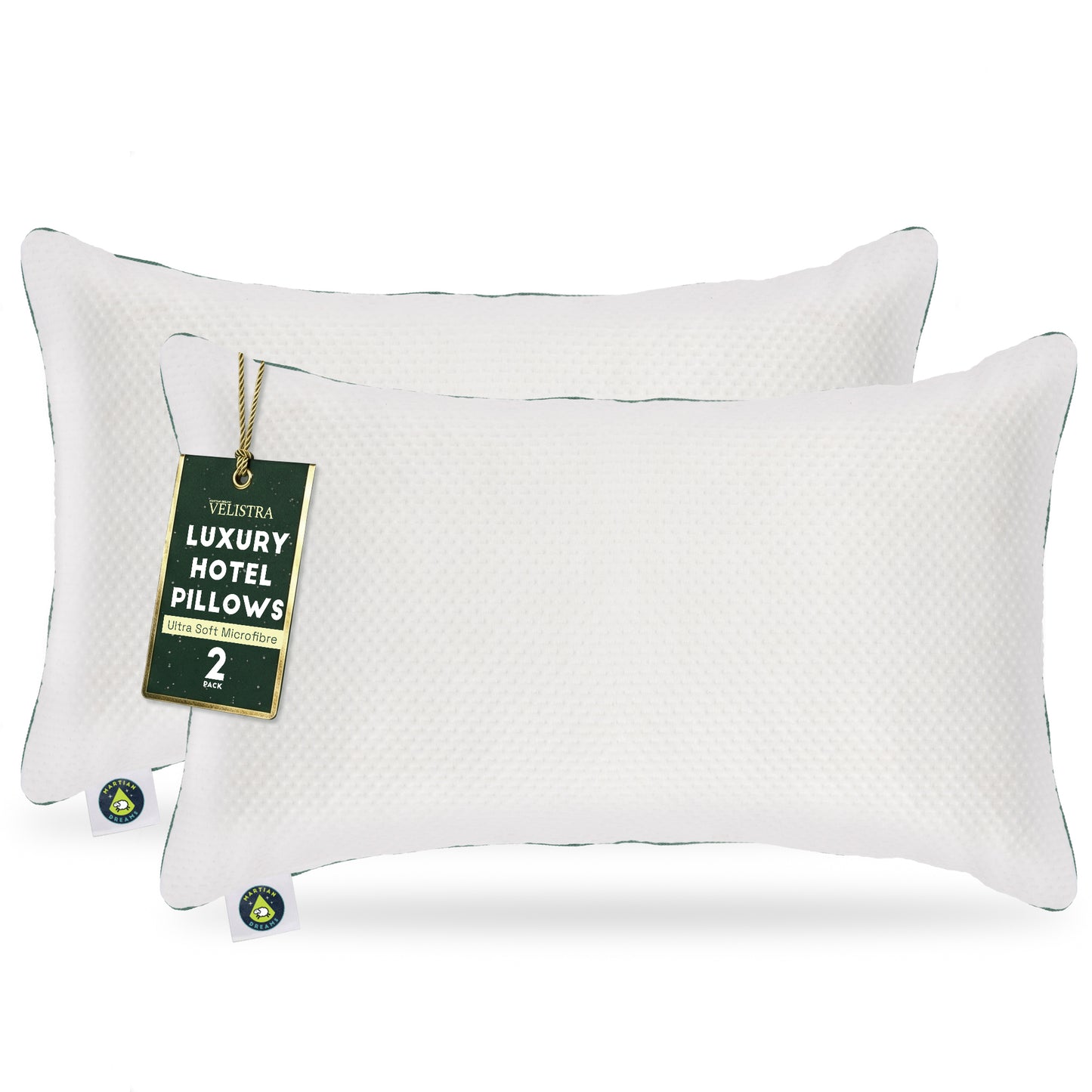 Martian Dreams Velistra® | Hotel Bamboo Pillows, Twin Pack