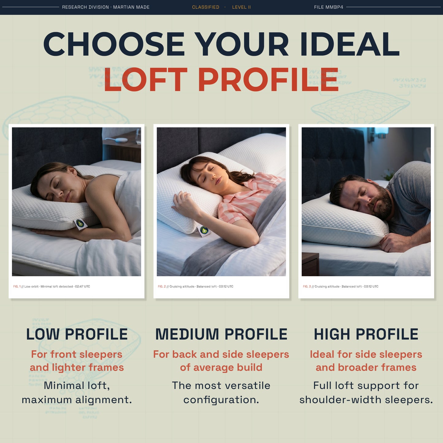 Martian Dreams LunaCore® - Hybrid Pillow - B-Grade - Single Pillow