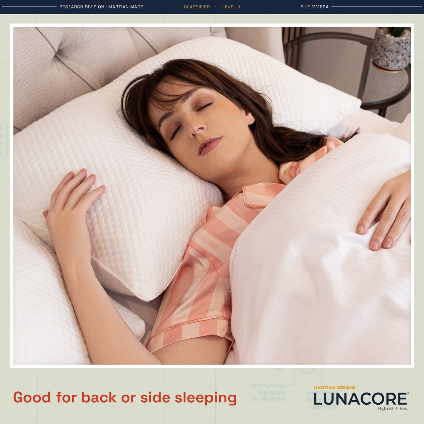 Martian Dreams LunaCore® - Hybrid Pillow - B-Grade - Single Pillow
